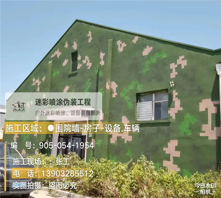 烟台外墙数码迷彩漆施工报价清单（100㎡标准墙面测算）